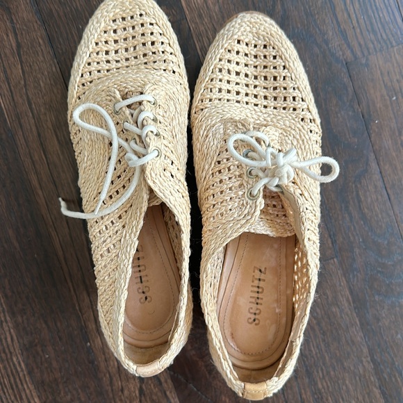 SCHUTZ RAFFIA WOVEN OXFORD ESPADRILLE - Picture 3 of 4